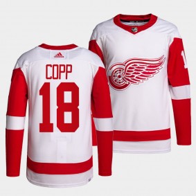 Andrew Copp Red Wings 2022 Primegreen Authentic White Jersey #18 Away