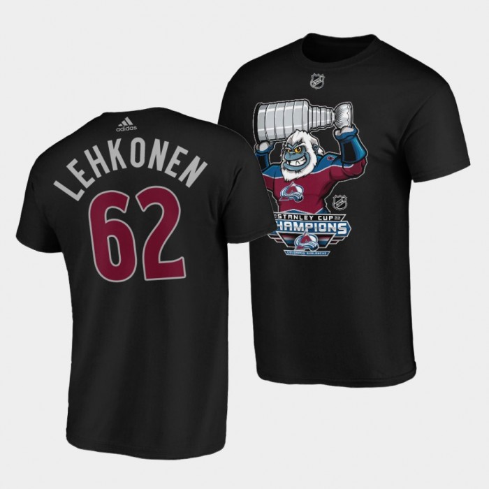 Avalanche 2022 Stanley Cup Champions Artturi Lehkonen Black T Shirt 