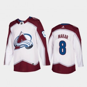 Colorado Avalanche Cale Makar #8 Road White Authentic Jersey