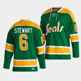 Reverse Retro 2.0 California Golden Seals Bob Stewart #6 Green Jersey 2022-23 Authentic