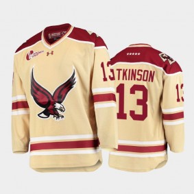 Cam Atkinson #13 Boston College Eagles 2021-22 College Hockey Beige Jersey