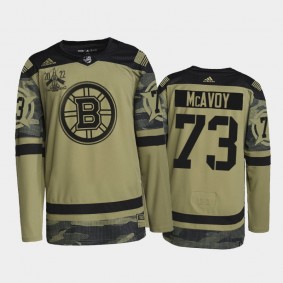 Charlie McAvoy Boston Bruins 2022 Military Appreciation Night Jersey Camo #73 Primegreen Authentic