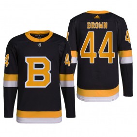 Boston Bruins 2022 Alternate Jersey Josh Brown Black #44 Primegreen Authentic Pro Uniform