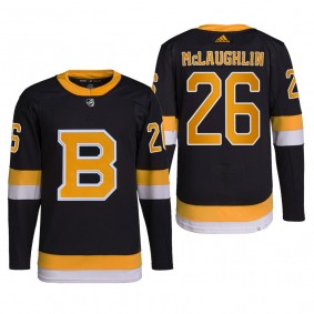 Marc McLaughlin Boston Bruins Alternate Jersey 2022 Black #26 Authentic Primegreen Uniform
