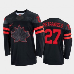 Canada Hockey Alex Pietrangelo 2022 Beijing Winter Olympic Black Alternate Rrplica Jersey #27