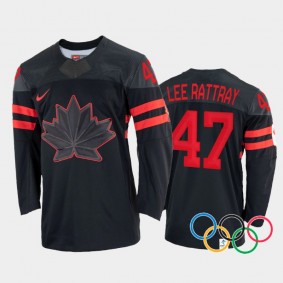 Jamie Lee Rattray Canada Women's Hockey Black Jersey 2022 Winter Olympics