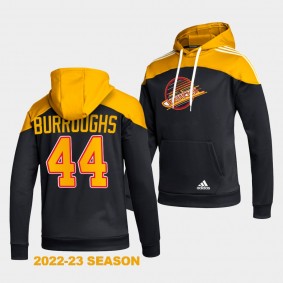 Vancouver Canucks Kyle Burroughs Stylish Black AEROREADY Pullover Hoodie