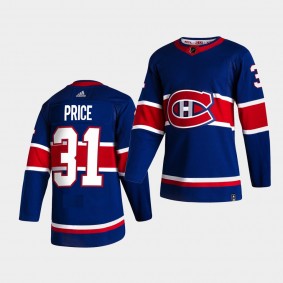 Montreal Canadiens 2021 Reverse Retro Carey Price Blue Special Edition Authentic Jersey