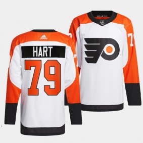 Philadelphia Flyers 2023-24 Authentic Carter Hart #79 White Jersey Away