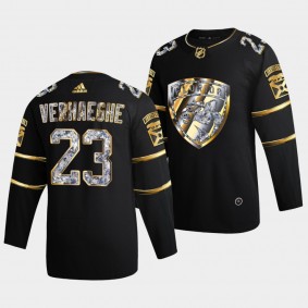 Carter Verhaeghe Florida Panthers 2022 Stanley Cup Playoffs #23 Black Diamond Edition Authentic Jersey