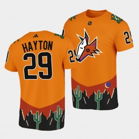 Barrett Hayton Reverse Retro 2.0 Arizona Coyotes Orange T-Shirt Special Edition
