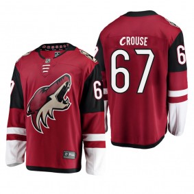 Men's Arizona Coyotes Lawson Crouse #67 Home Red Breakaway Player Cheap Jersey