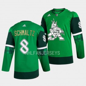 Arizona Coyotes 2023 St. Patricks Day Nick Schmaltz Green Primegreen Authentic Men Jersey