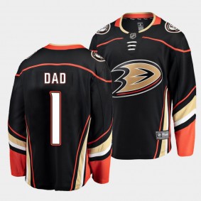 Greatest Dad Anaheim Ducks Black Jersey 2022 Fathers Day Gift