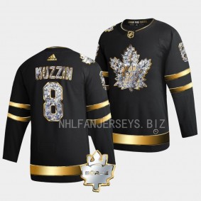 Jake Muzzin Toronto Maple Leafs Memorial Borje Patch #8 Black Diamond Edition Jersey