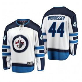 Men's Winnipeg Jets Josh Morrissey #44 Away White Breakaway Player Cheap Jersey