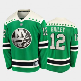 Fanatics Josh Bailey #12 Islanders 2020 St. Patrick's Day Replica Player Jersey Green
