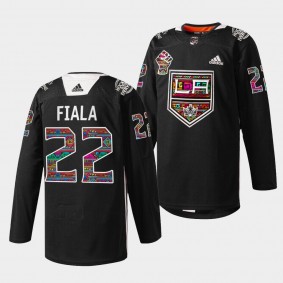 Kevin Fiala Kings #22 Black History Month Jersey Black Warmup