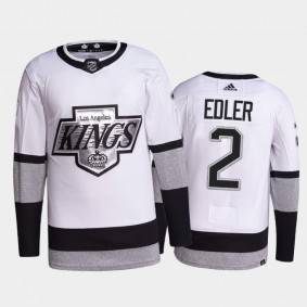 Alexander Edler Los Angeles Kings Primegreen Authentic Pro Jersey 2021-22 White #2 Alternate Uniform