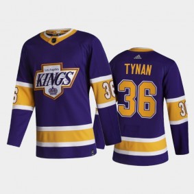 Los Angeles Kings T.J. Tynan #36 2021 Reverse Retro Purple Special Edition Jersey
