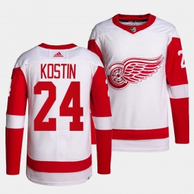 Detroit Red Wings Authentic Pro Klim Kostin #24 White Jersey Away