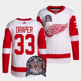 1997 Stanley Cup Kris Draper Detroit Red Wings Red #33 25th Anniversary Jersey