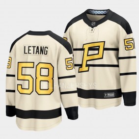 Pittsburgh Penguins Kris Letang 2023 Winter Classic Cream Player Jersey Men's
