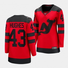 Luke Hughes New Jersey Devils 2024 NHL Stadium Series Women Breakaway Player 43 Jersey