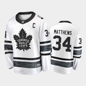 Men's Maple Leafs Auston Matthews #34 2019 NHL All-Star Replica Player Jersey - White