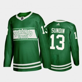 Mats Sundin Toronto Maple Leafs St. Patricks Day Jersey Green #13 Special Edition