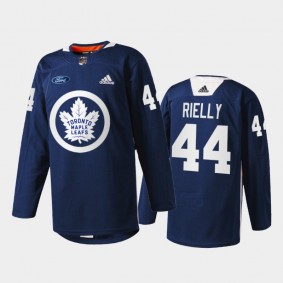 Morgan Rielly #44 Toronto Maple Leafs Primary Logo Navy Warm Up Jersey