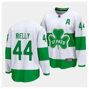 2024 St. Patricks Alternate Morgan Rielly Toronto Maple Leafs #44 White Premier Jersey