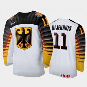 Germany Jan Nijenhuis #11 2020 IIHF World Junior Ice Hockey White Home Jersey