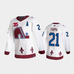 Men's Colorado Avalanche Peter Forsberg #21 Special Edition Authentic Retired Player Nikename White Jersey