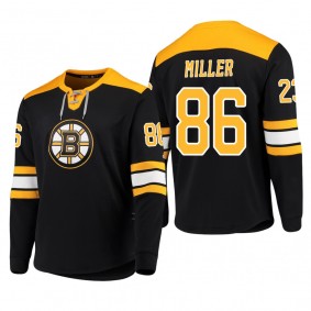 Bruins Kevan Miller #86 Adidas Platinum Long Sleeve 2018-19 Cheap Jersey T-Shirt Black