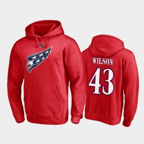 Men's Tom Wilson #43 Washington Capitals Red Special Edition Hoodie
