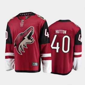 Arizona Coyotes #40 Carter Hutton Home red 2021 Player Jersey