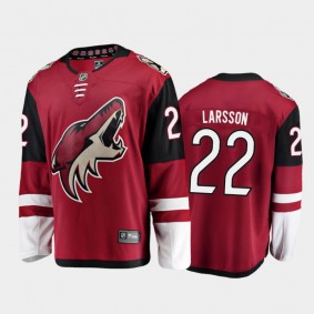 Arizona Coyotes Johan Larsson #22 Home Red 2020-21 Breakaway Player Jersey