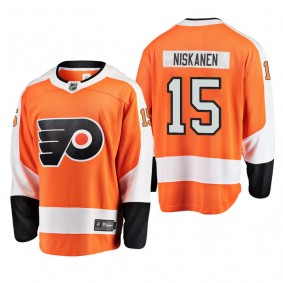 Philadelphia Flyers Matt Niskanen #15 Home Breakaway Player Orange Jersey