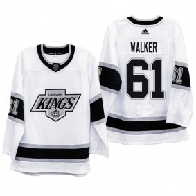 Kings #61 Sean Walker 90s Era Heritage White Jersey