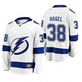 Brandon Hagel #38 Tampa Bay Lightning Away 2022 White Player Jersey