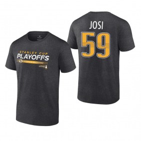 Roman Josi 2022 Stanley Cup Playoffs Nashville Predators Charcoal T-Shirt