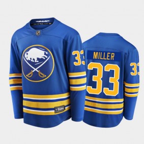 Buffalo Sabres Colin Miller #33 Home Royal Blue 2020-21 Breakaway Player Jersey