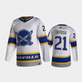 Men's Buffalo Sabres Kyle Okposo #21 Reverse Retro 2020-21 White Authentic Jersey