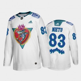 Men's San Jose Sharks Matt Nieto #83 Los Tiburones Night White Jersey