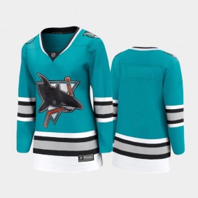 Women's San Jose Sharks Heritage 30th Anniversary Premier Teal Jersey