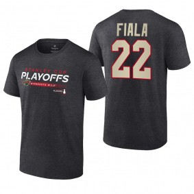 Kevin Fiala 2022 Stanley Cup Playoffs Minnesota Wild Charcoal T-Shirt
