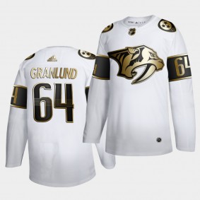 Mikael Granlund #64 NHL Predators 2019-20 Golden Edition Limited White Jersey