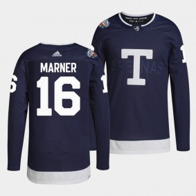 Toronto Maple Leafs 2022 Heritage Classic Mitch Marner #16 Navy Jersey Primegreen Authentic