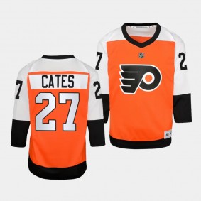 Noah Cates Philadelphia Flyers Youth Jersey 2023-24 Home Burnt Orange Replica Player Jersey